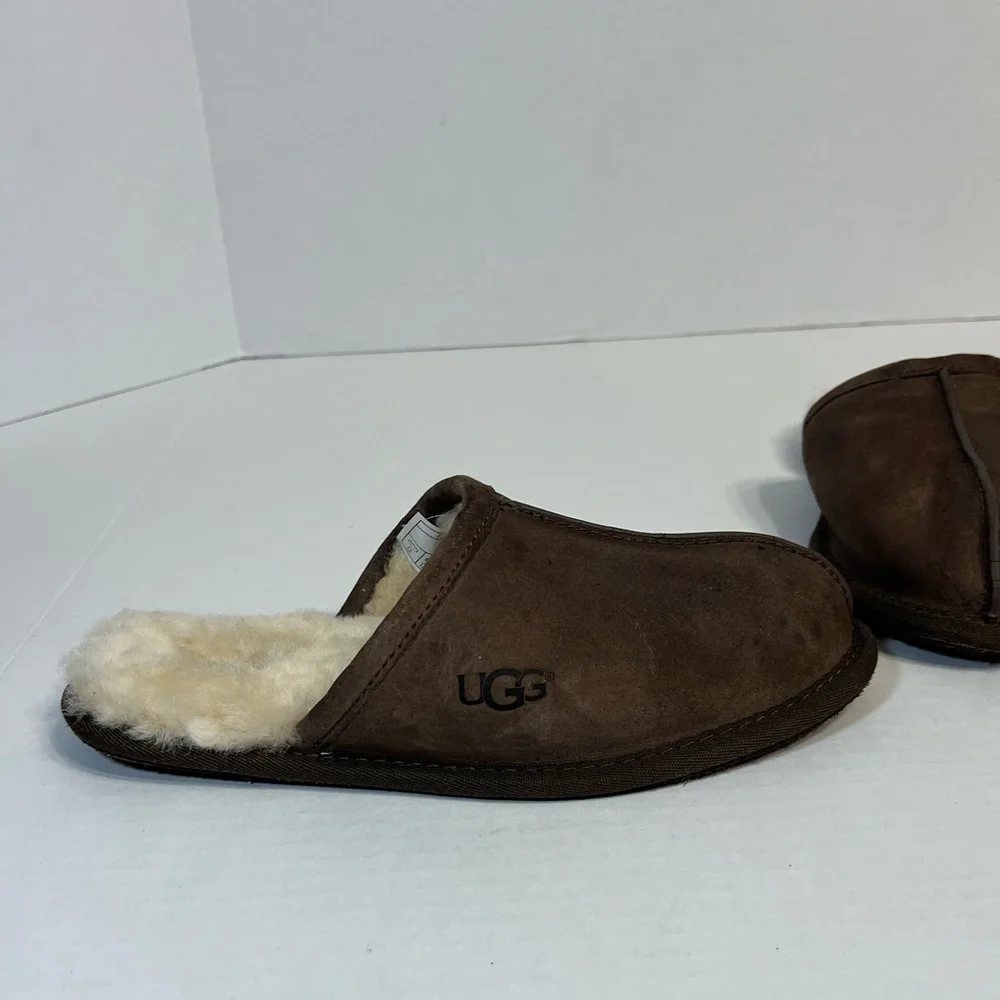 UGG Men's Scuff Suede‎ Slipper in Brown Suede Mens Size 8